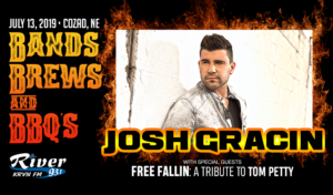 Josh Gracin, also performing - Free Fallin, James Lee Band & Heather Wellman @ Bands, Brews, & BBQs | Cozad | Nebraska | United States