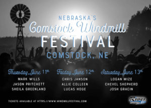 Mark Wills, Jason Pritchett, and Sheila Greenland @ Comstock Windmill Festival @ Comstock Windmill Festival