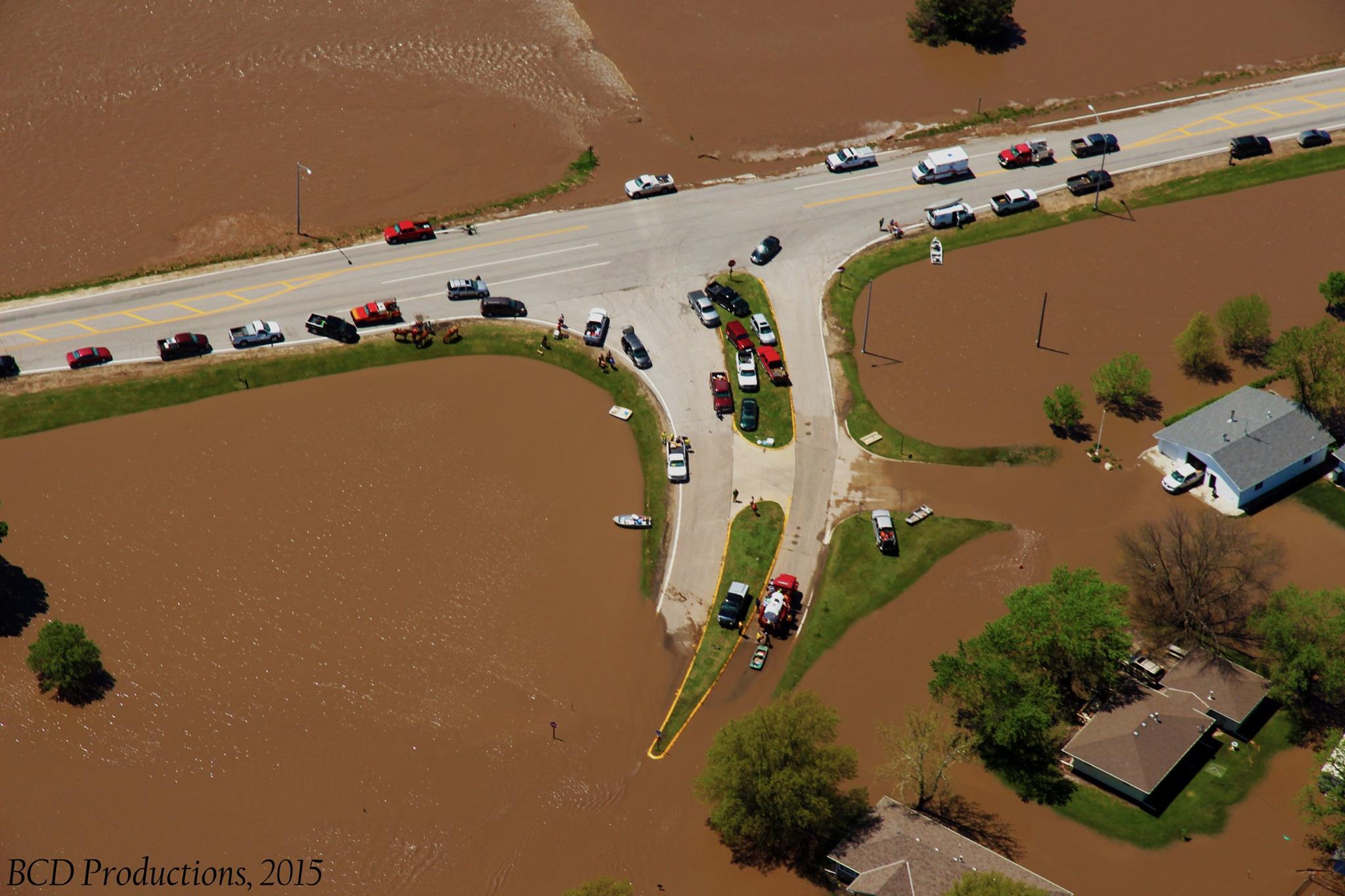 Courtesy/ Bryce Doeschot, BCD Productions. South entrance to DeWitt, Nebraska on Thursday May 7
