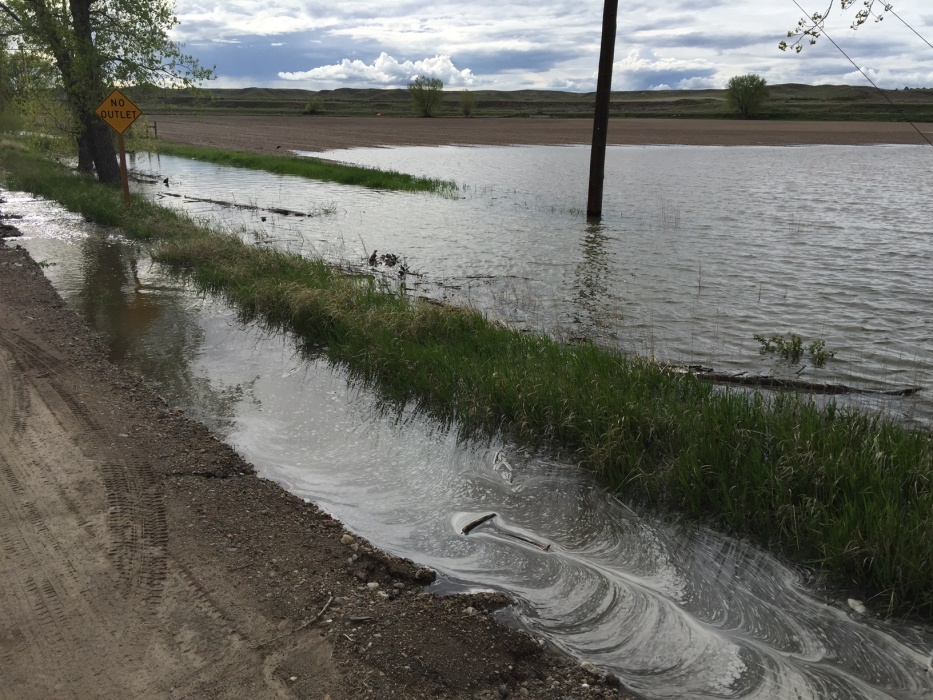 Historic flooding on Laramie River near Ft. Laramie KNEB