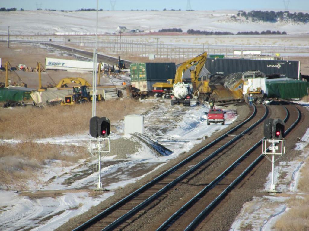 Union Pacific train derailment west of Sidney closes tracks