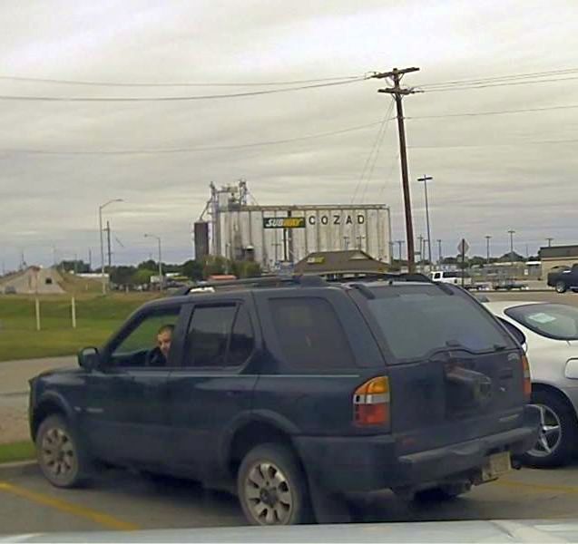 Courtesy/ Cozad Police Department. Vehicle suspect Levi McAlevy was known to be driving. The vehicle is described as a 1998 Honda Passport. Green in color with Nebraska license plate "18-CJ16".