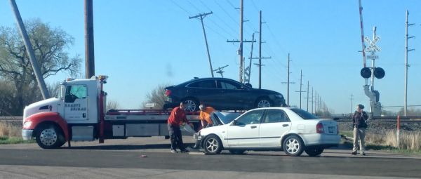 Two-vehicle crash east of Lexington