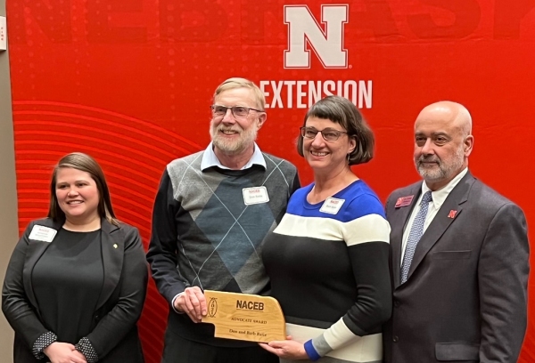 Courtesy/Don and Barb Batie of Lexington received the 2021 Outstanding Advocate Award from Nebraska Extension