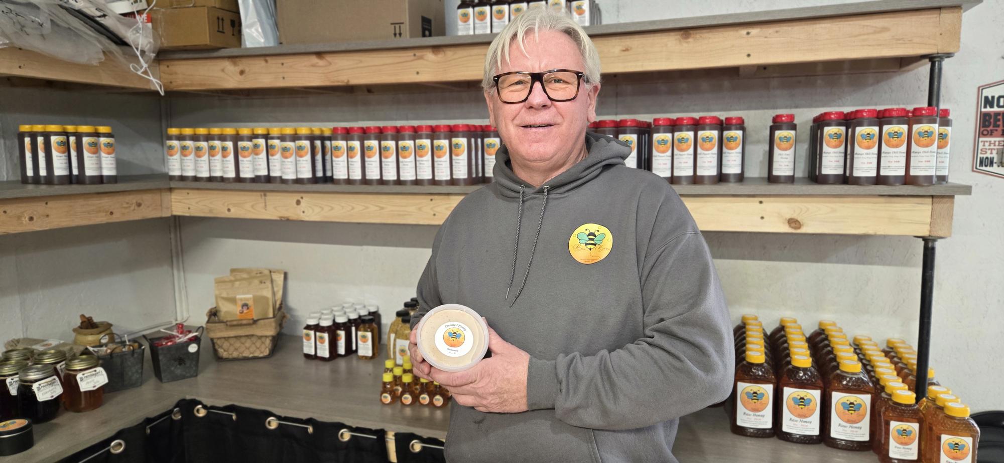 Bee Bum brings Nebraska-made creamed honey to holiday shoppers in Made Right Here boxes