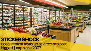 Food inflation heats up as groceries post biggest jump since 2023