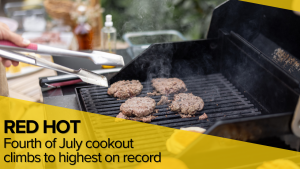 Fourth of July cookout climbs to highest on record