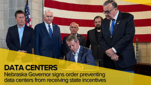 Pillen signs order stopping subsidies for data centers in Nebraska
