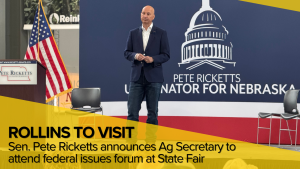 Ag Secretary Rollins to speak at Ricketts’ State Fair issues forum