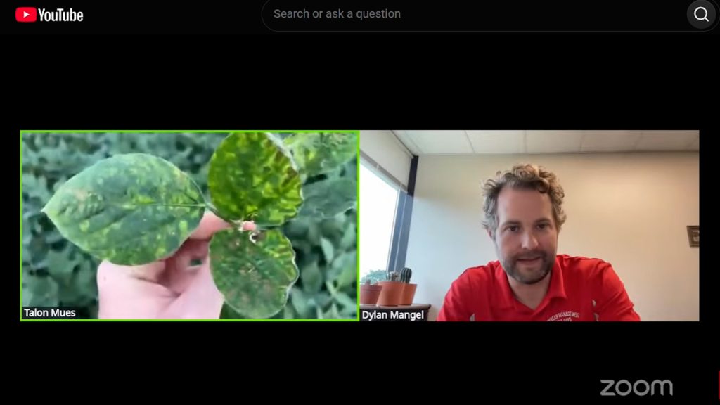 Talon Mues and Dylan Mangel provide live crop updates through the Scout Nebraska social media project