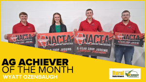 Ag Achiever of the Month: Wyatt Ozenbaugh leads NCTA Crops Team to 1st Place Finish