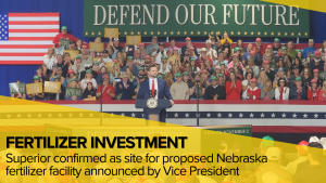 Superior confirmed as site for proposed Nebraska fertilizer manufacturing facility announced by Vice President