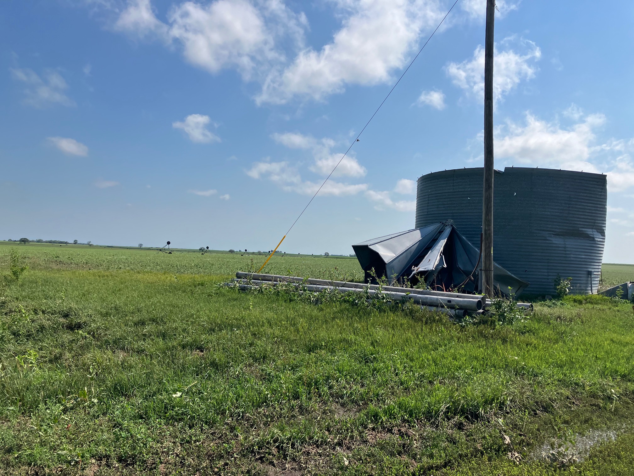 Crops, bins, pivots damaged in York County storm KOOL