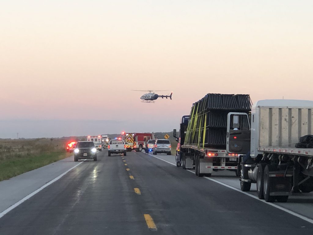 KTIC 840 AM/98.3 FM/98.7 FM Accident near Wisner temporarily closes