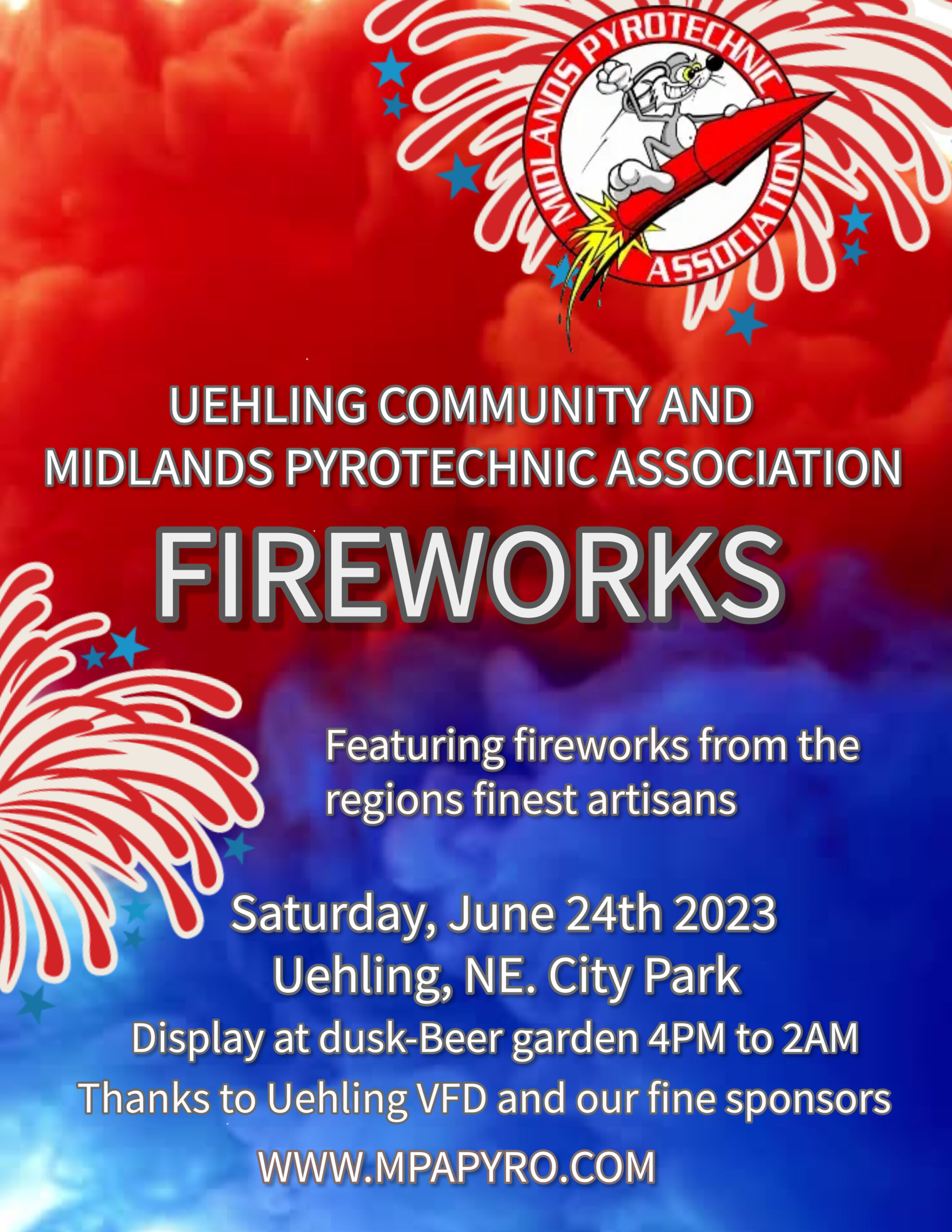 Fireworks Show to be held in Uehling Saturday night The Bull