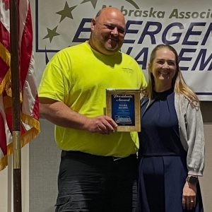 Rempe Receives NAEM President’s Award for Statewide Emergency Management Leadership