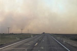 Grass Fire Rekindled Southeast of Sumner
