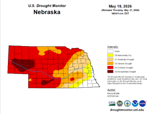 Weekend Rainfall Brings Slight Relief to Nebraska Drought Conditions