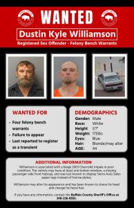 Buffalo County Authorities Searching for Wanted Sex Offender