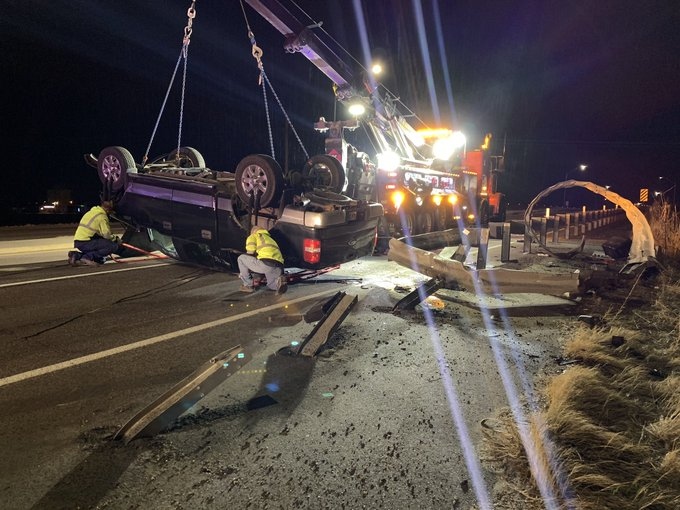 KRVN 880 – KRVN 93.1 – KAMI - Rollover crash near Grand Island