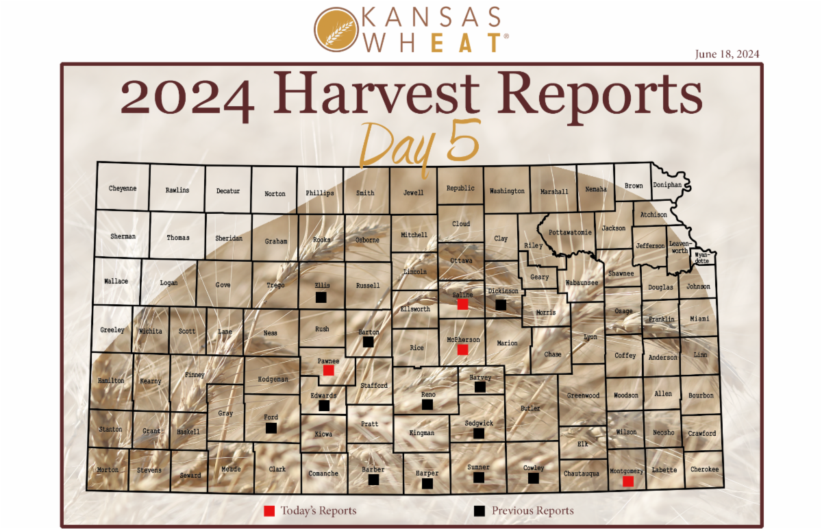 KRVN 880 – KRVN 93.1 – KAMI - Day 5, Kansas Wheat Harvest Report