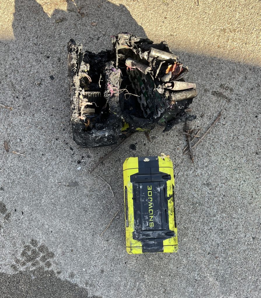 Overcharged battery causes house fire in G.I.