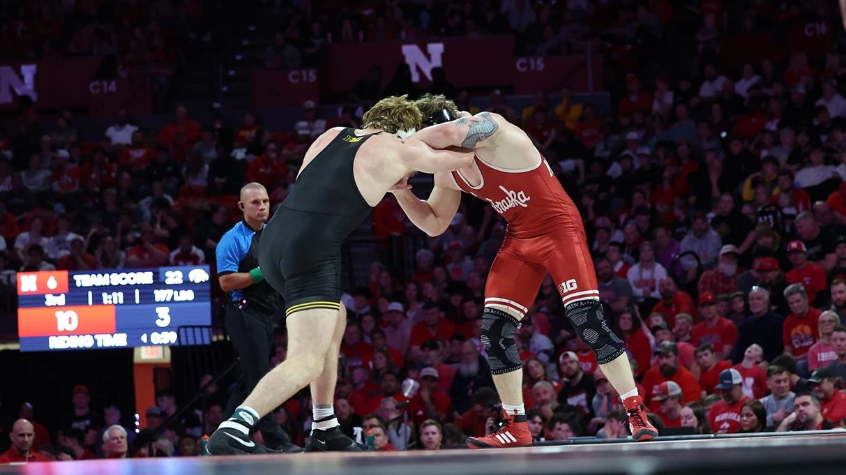 Iowa downs Nebraska in front of record crowd