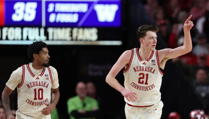 Nebraska moves to 19-0 with win over Huskies