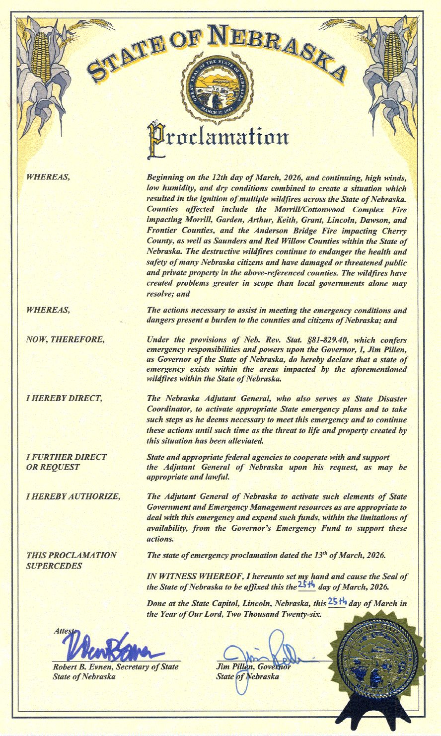 KRVN 880 – KRVN 93.1 – KAMI - Gov. Pillen Issues New Documents to ...