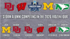 Storm alumni set to compete in frozen four