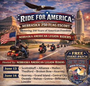 Ride for America: Nebraska 250 Flag Escort