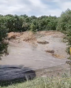 Lowland flooding in northern Dawson County