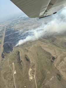 Grass fire south of North Platte
