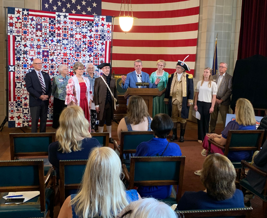 KRVN 880 – KRVN 93.1 – KAMI - Gov. Pillen Unveils Quilt and Framed ...
