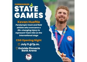 Team USA Paralympian Kevan Hueftle to be part of Cornhusker State Games Opening Night