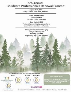 Early Childhood Professionals Invited to 5th Annual Child Care Professionals Renewal Summit Near Cozad