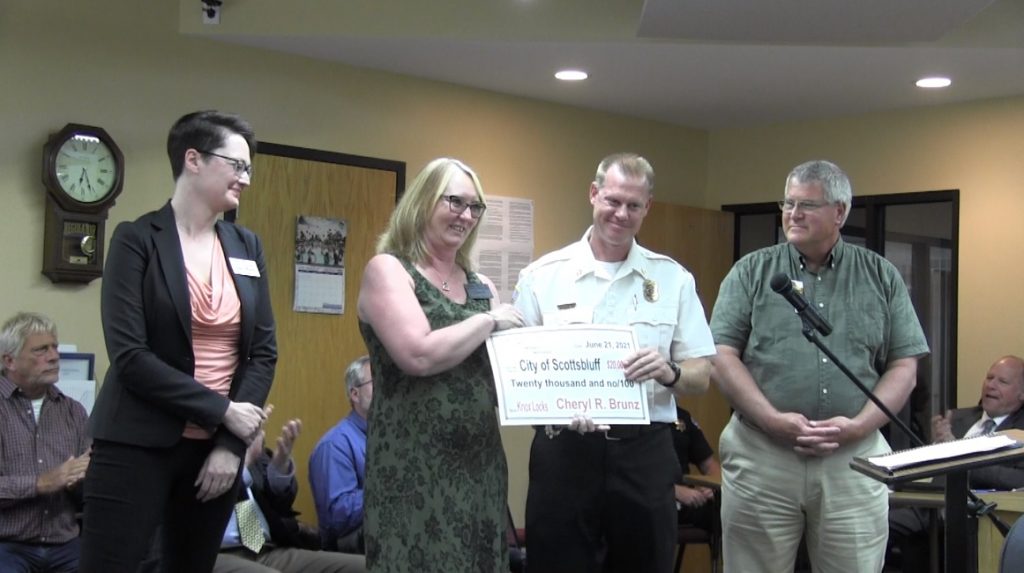 KNEBAM 960 AM 100.3 FM Aging Office of Western Nebraska Donates