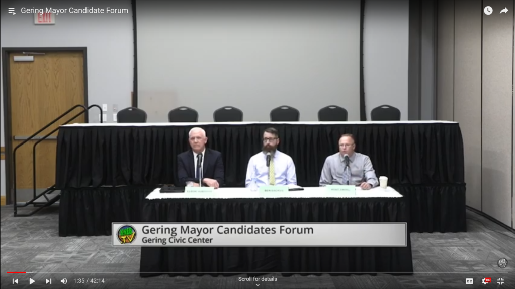 Candidates for Gering Mayor Discuss Issues During Chamber Forum