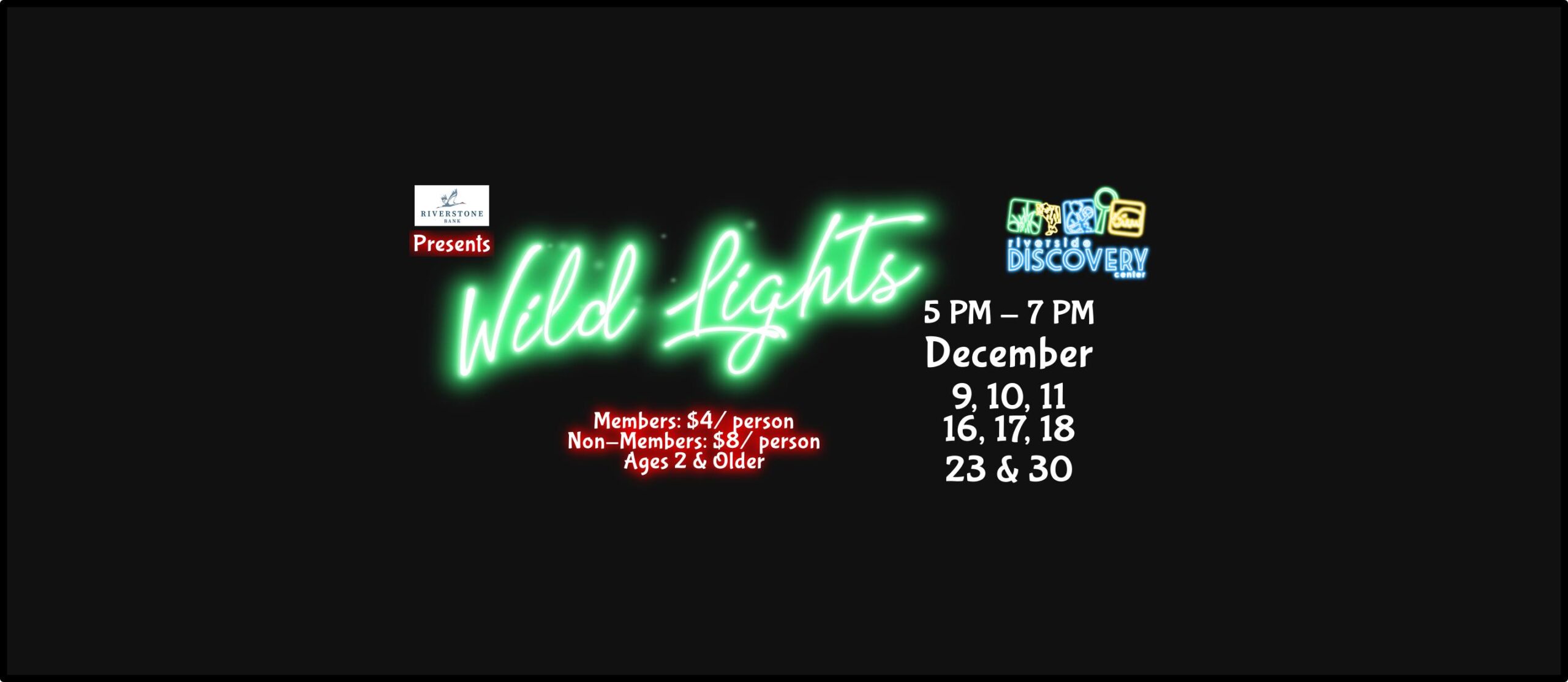 Wild Lights Kicks off Friday Night at Riverside Discovery Center
