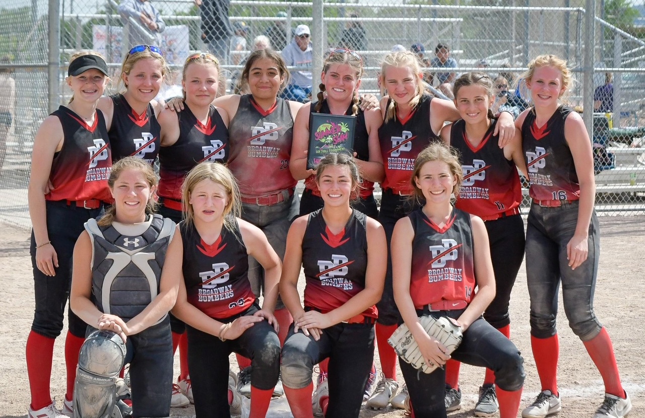 KNEBAM 960 AM 100.3 FM Broadway Bomber softball holding