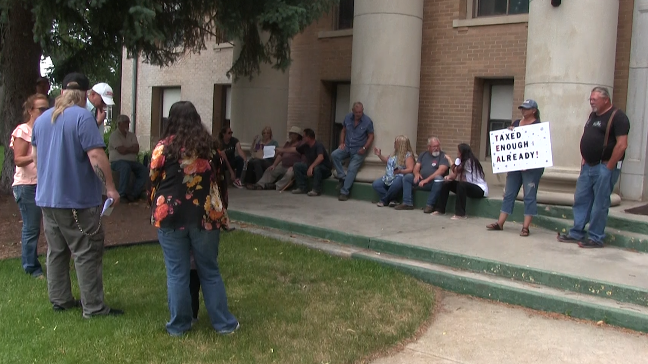 Valmutious Scotts Bluff Co. residents protest sharp rise in property valuations