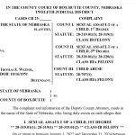 Alliance man facing charges of 1st and 3rd Degree Sexual Assault of Child