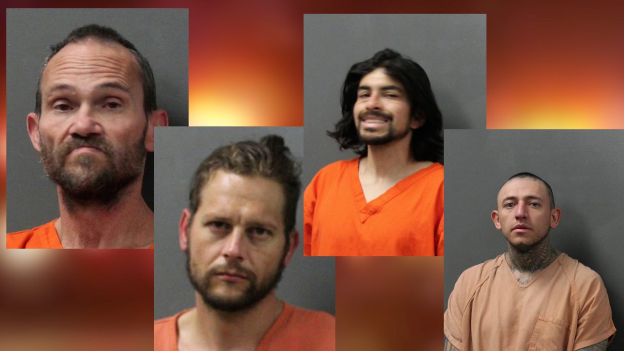 Search warrant leads to felony theft charges filed against four men