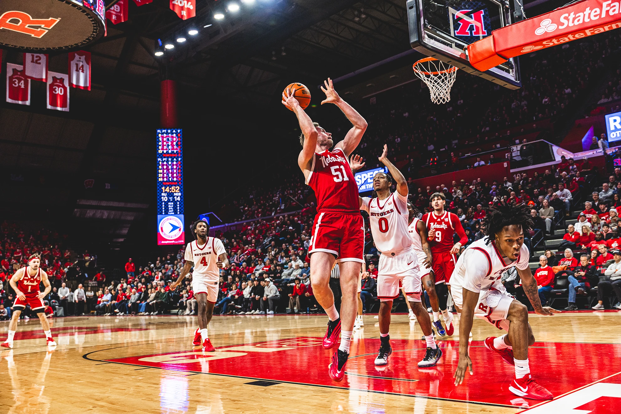 KTIC 840 AM/98.3 FM/98.7 FM - Husker Men bounce back with win at Rutgers