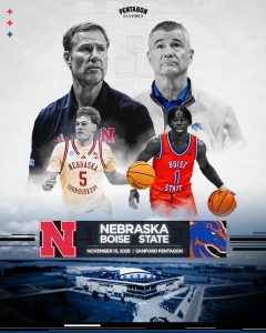 Nebraska to play Boise State in men’s basketball at Sanford Pentagon next season