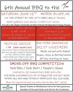 BBQ Competition set for Saturday in Morse Bluff