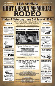 Hoot Gibson Memorial Rodeo being held in Tekamah this weekend
