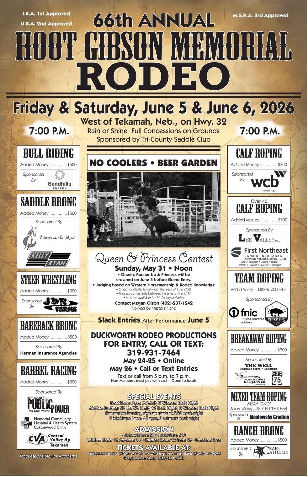 Gibson Rodeo KTIC 840 AM/98.3 FM/98.7 FM - Hoot Gibson Memorial Rodeo being held in ...