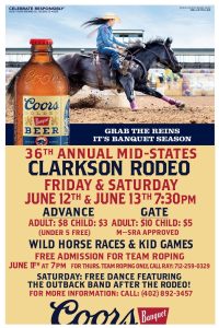 Clarkson Rodeo coming up this weekend
