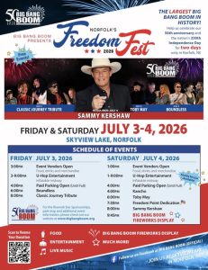 Biggest Big Bang Boom ever expected at this weekend’s 50th Annual Event at Skyview Lake in Norfolk